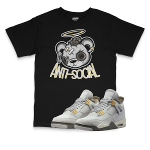 Air Jordan 4 Craft I Anti-Social Bear Sneaker Matching T-Shirt