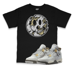 Air Jordan 4 Craft I Smiley Face Sneaker Matching T-Shirt