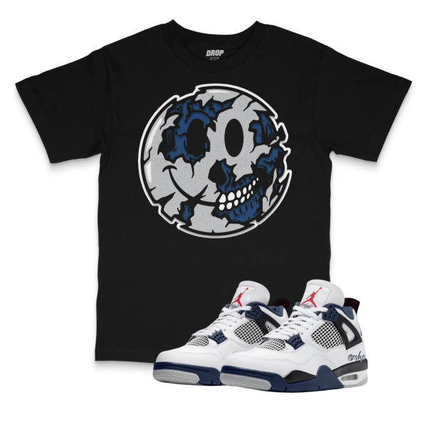 Air Jordan 4 Midnight Navy I Smiley Face T-Shirt