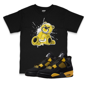 Air Jordan 4 Thunder I Bear Sneaker Matching T-Shirt