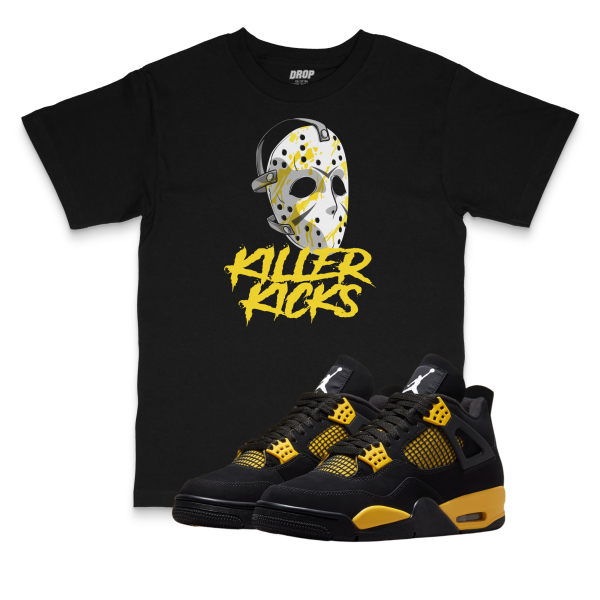 Air Jordan 4 Thunder I Killer Kicks Sneaker Matching T-Shirt