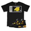 Air Jordan 4 Thunder I Shoebox Barcode Sneaker Matching T-Shirt