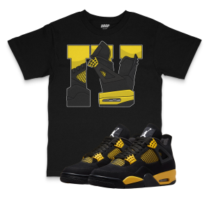 Air Jordan 4 Thunder l IV Sneaker Matching T-Shirt