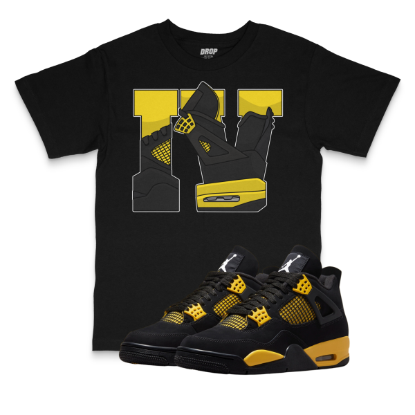 Air Jordan 4 Thunder l IV Sneaker Matching T-Shirt