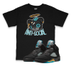 Air Jordan 5 Aqua I Anti-Social Bear Sneaker Matching T-Shirt