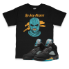 Air Jordan 5 Aqua I By Any Means Sneaker Matching T-Shirt