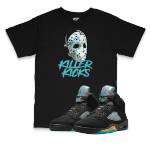 Air Jordan 5 Aqua I Killer Kicks Sneaker Matching T-Shirt
