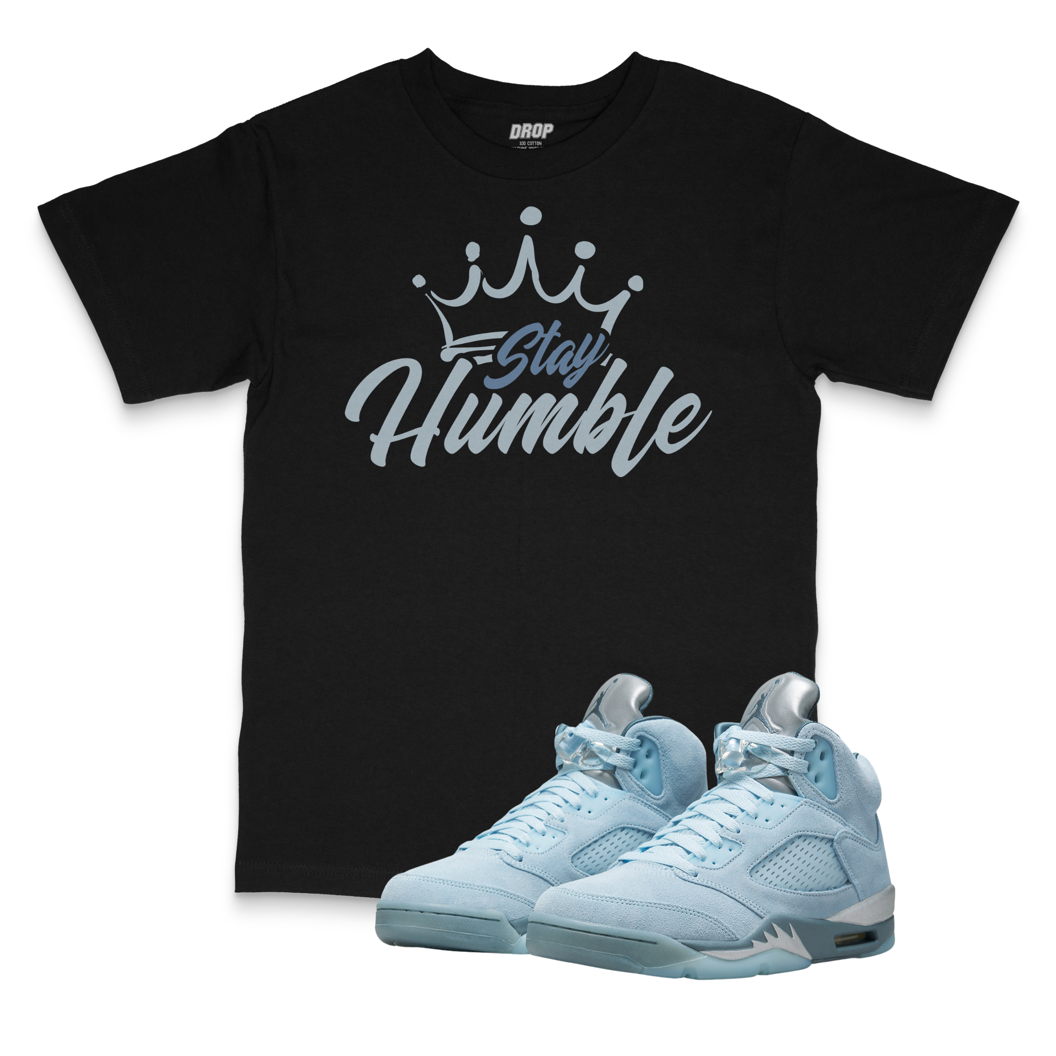 Air Jordan 5 Bluebird I Stay Humble Tee Air Jordan 5 Bluebird I Stay Humble Tee