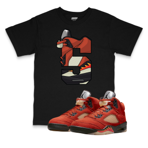 Air Jordan 5 Dunk on Mars I 5 Sneaker Matching T-Shirt