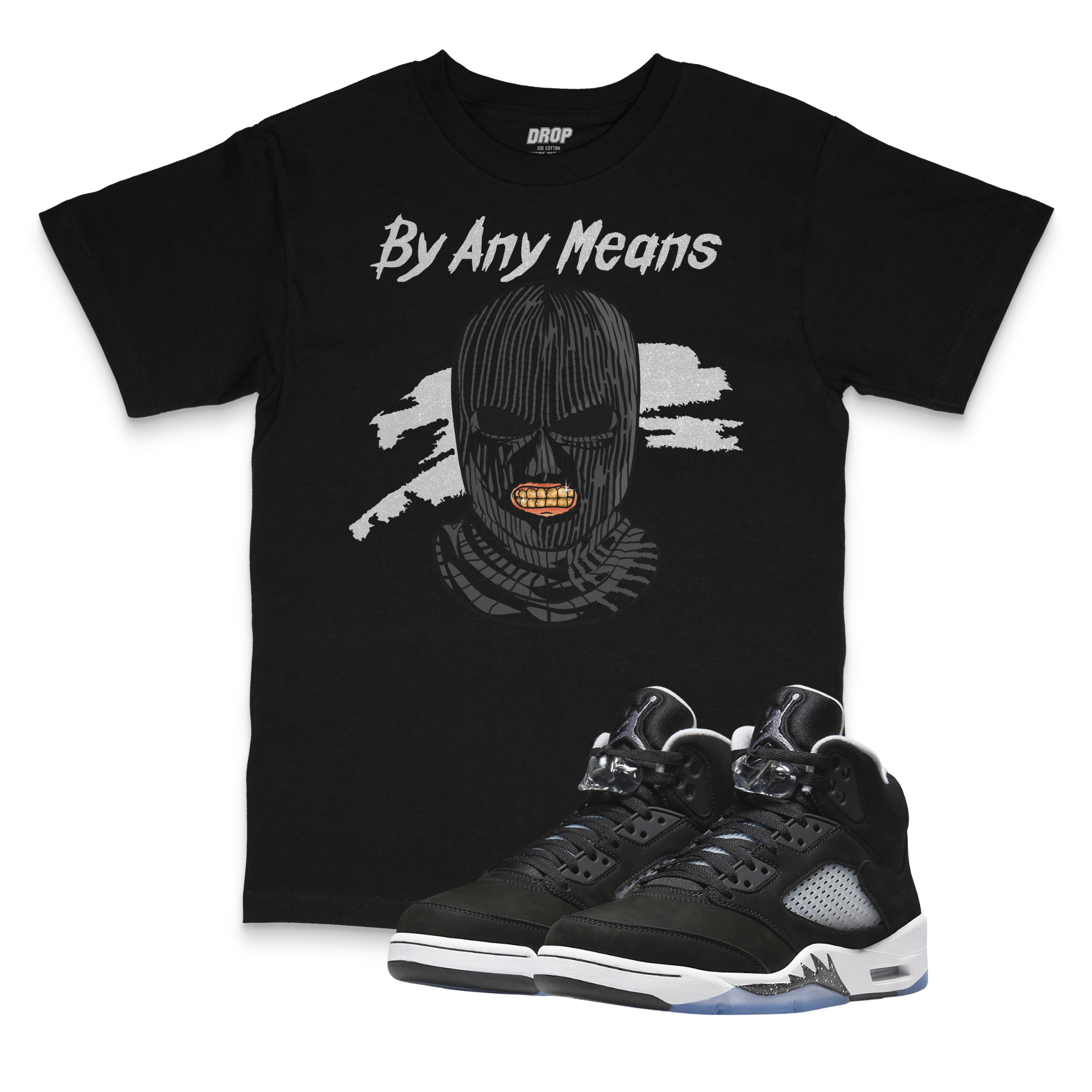 Air Jordan 5 Oreo I By Any Means Tee Air Jordan 5 Oreo I By Any Means Tee