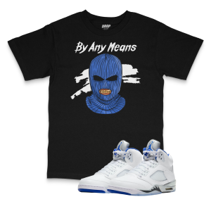 Air Jordan 5 Stealth I By Any Means Tee