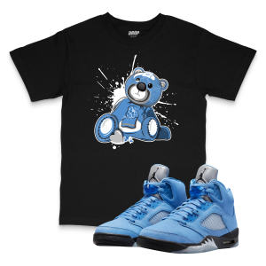 Air Jordan 5 UNC I Bear Sneaker Matching T-Shirt