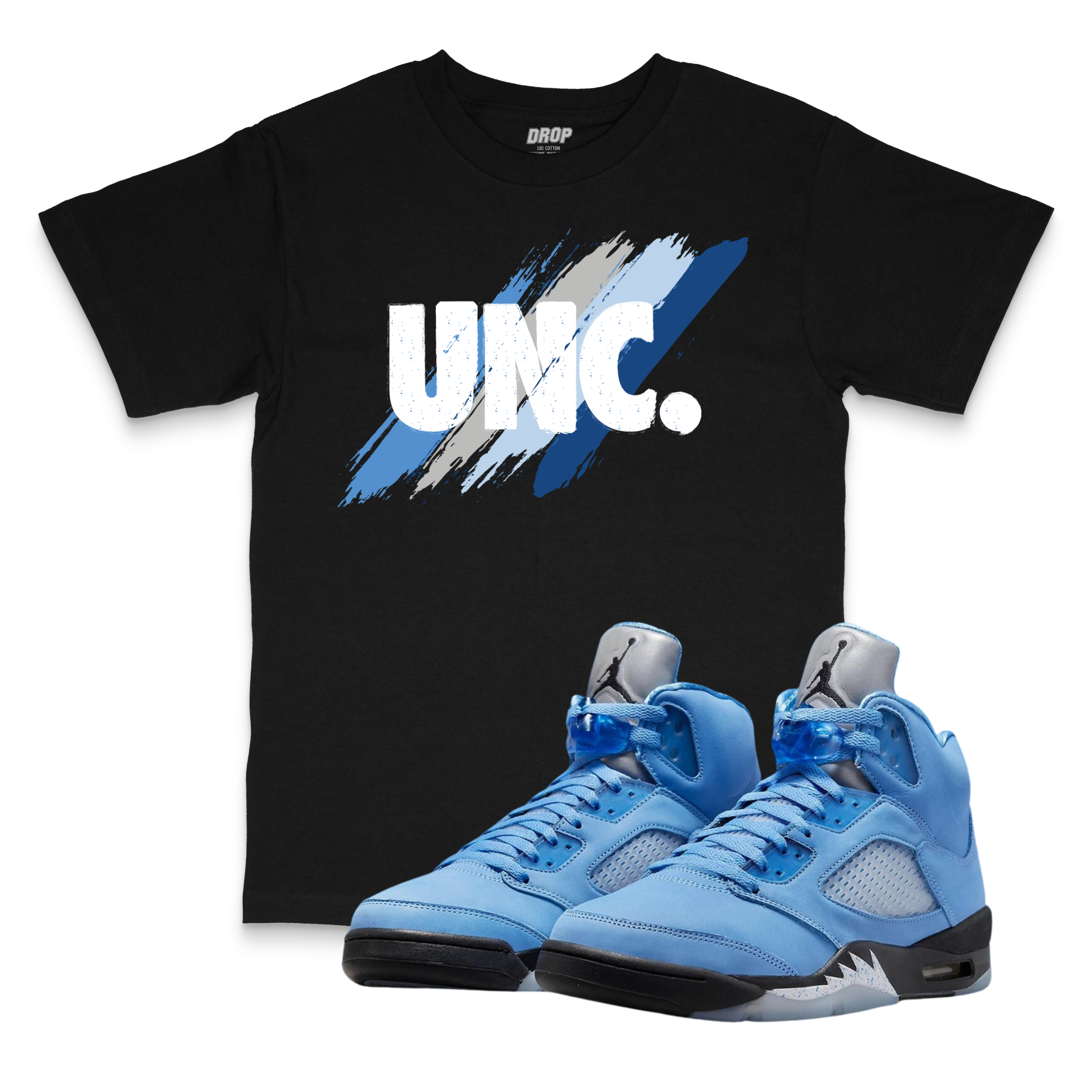 Air Jordan 5 UNC I Nickname Sneaker Matching T-Shirt Air Jordan 5 UNC I Nickname Sneaker Matching T-Shirt
