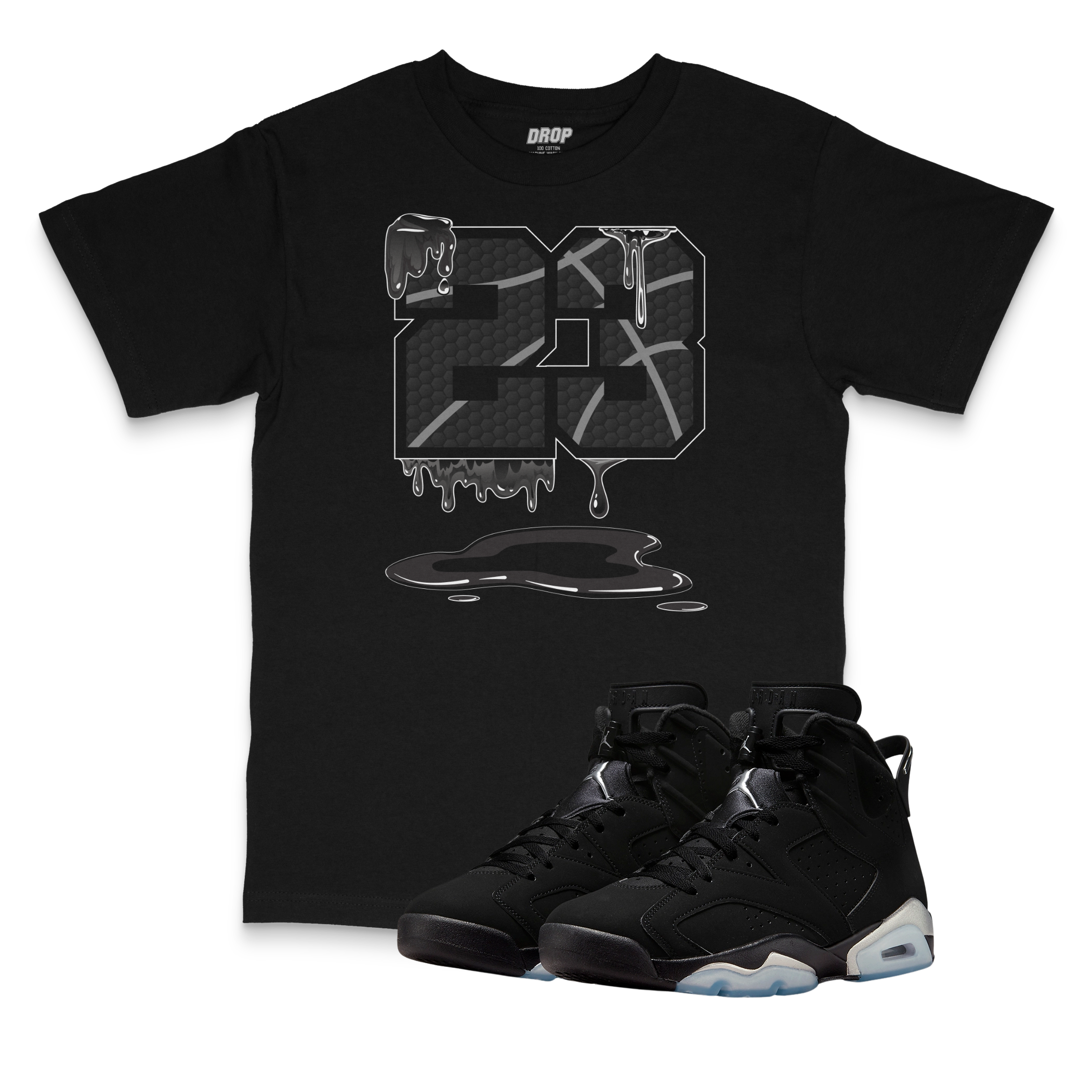 Air Jordan 6 Black Chrome I 23 T-Shirt Air Jordan 6 Black Chrome I 23 T-Shirt