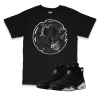 Air Jordan 6 Black Chrome I Smiley Face T-Shirt