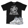 Air Jordan 6 Cool Grey I Anti-Social Bear Sneaker Matching T-Shirt
