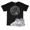 Air Jordan 6 Cool Grey I Smiley Face Sneaker Matching T-Shirt