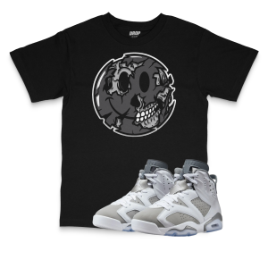 Air Jordan 6 Cool Grey I Smiley Face Sneaker Matching T-Shirt
