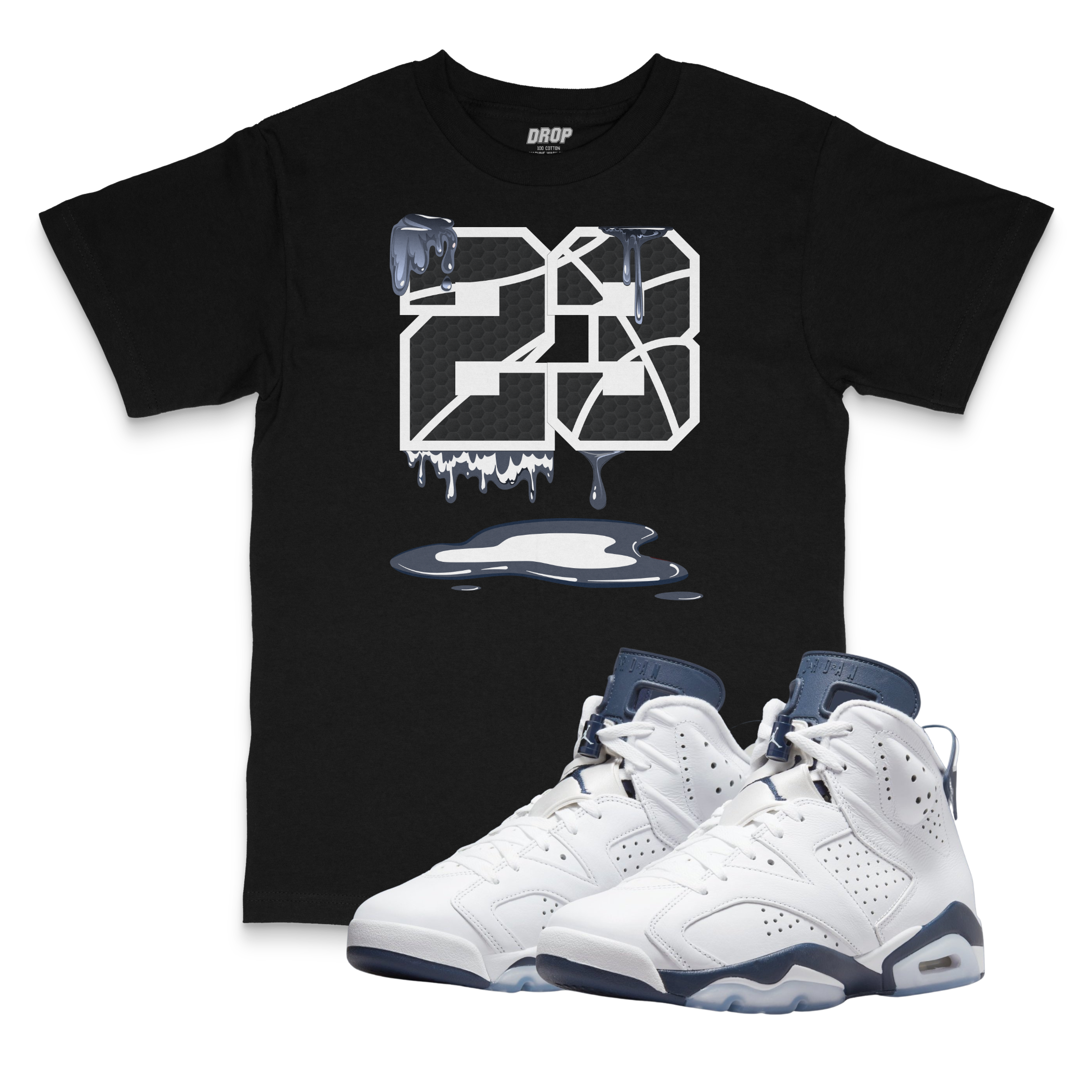 Air Jordan 6 Midnight Navy I 23 Tee Air Jordan 6 Midnight Navy I 23 Tee