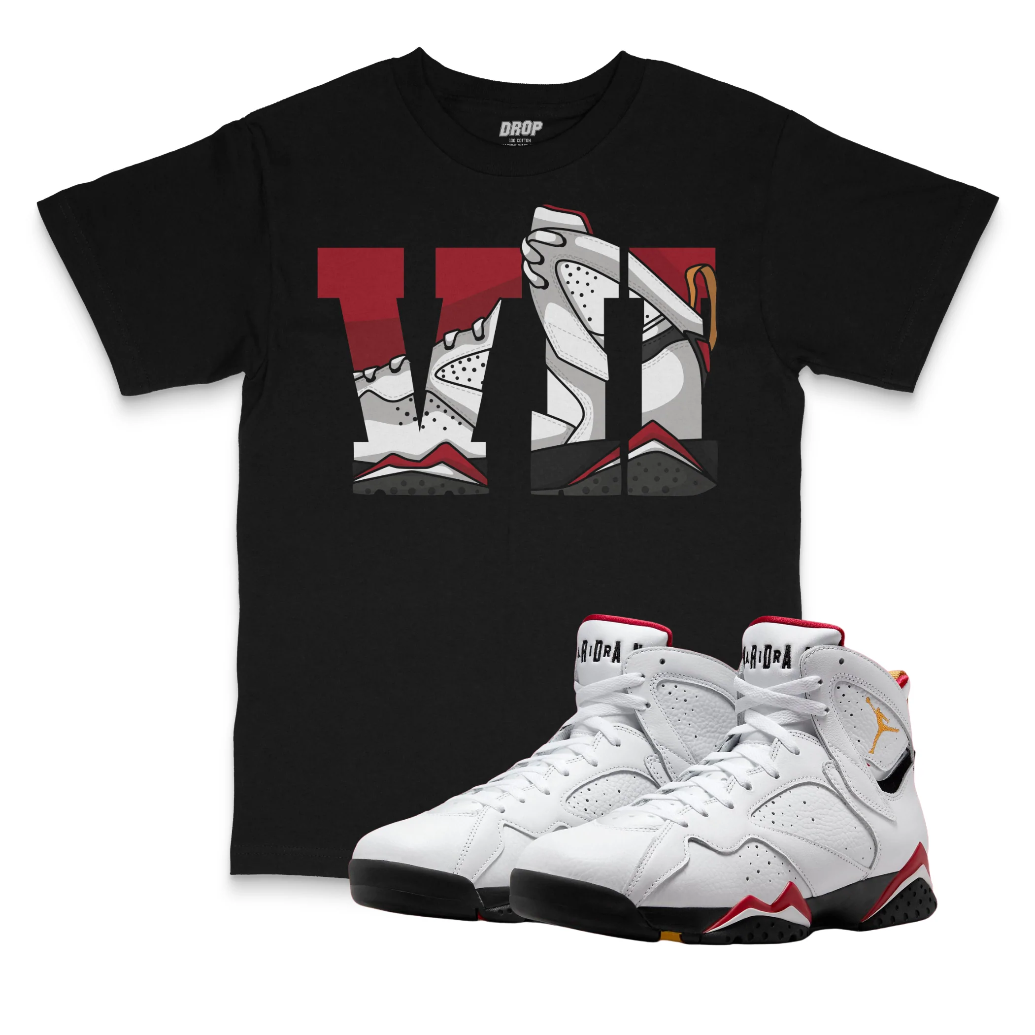 Air Jordan 7 Cardinal I VII T-Shirt Air Jordan 7 Cardinal I VII T-Shirt