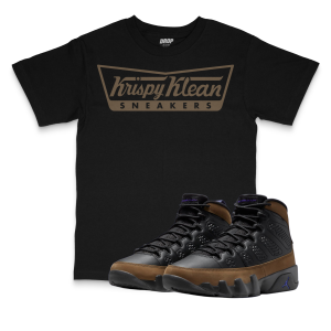Air Jordan 9 Olive Concord I Krispy Klean Sneaker Matching T-Shirt