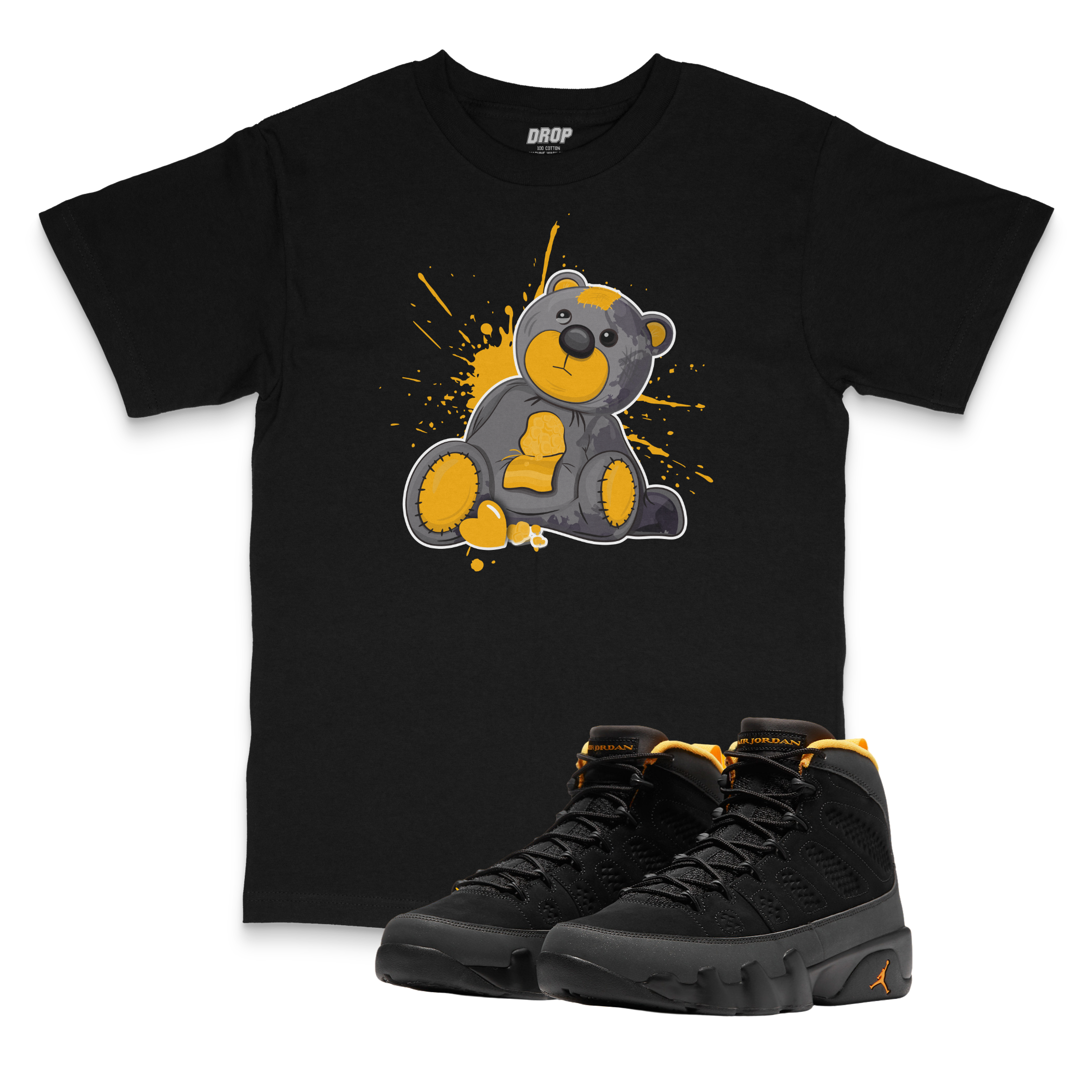 Air Jordan 9 University Gold I Bear Tee Air Jordan 9 University Gold I Bear Tee