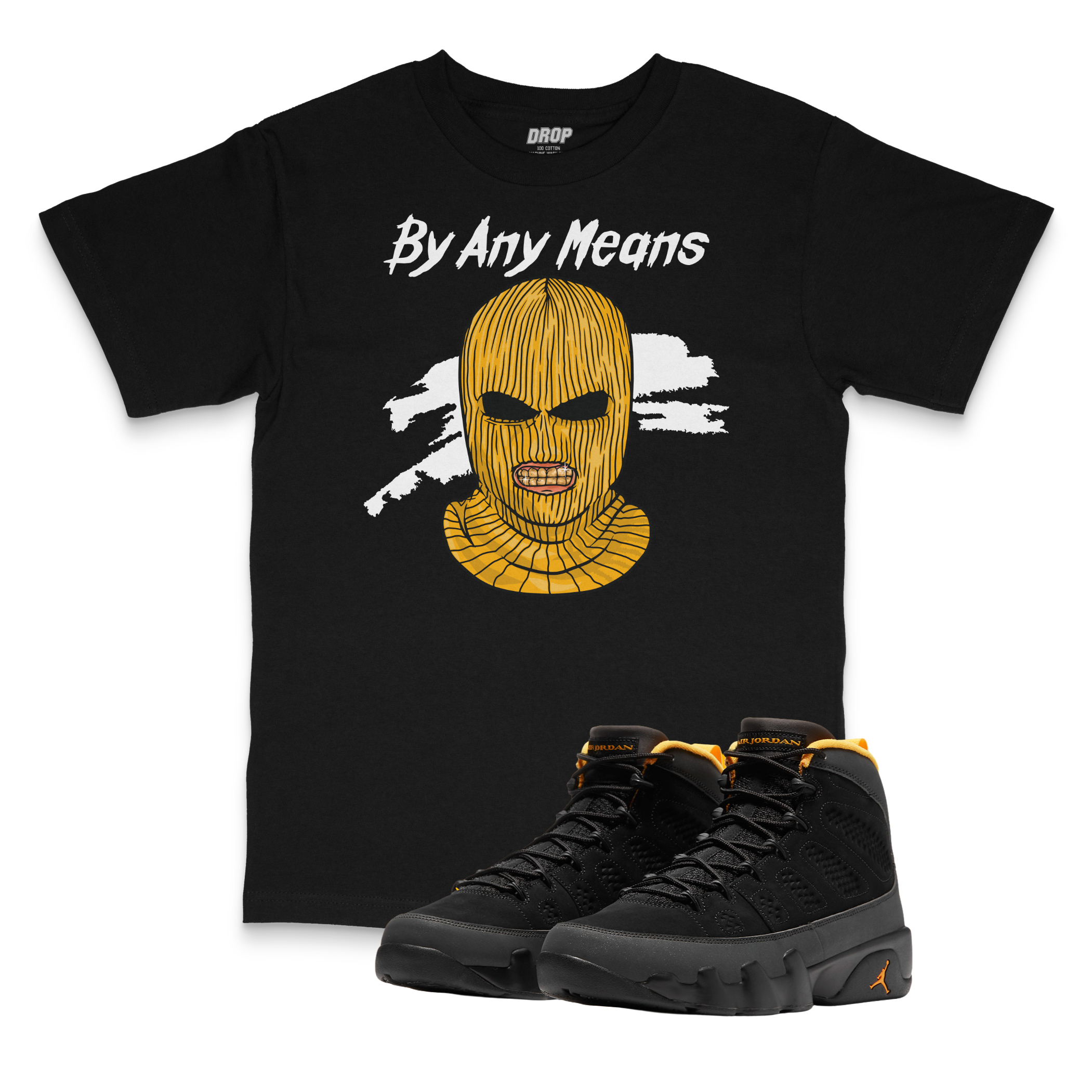 Air Jordan 9 University Gold I By Any Means Tee Air Jordan 9 University Gold I By Any Means Tee