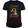 All of the Giraffe reindeer light christmas shirt