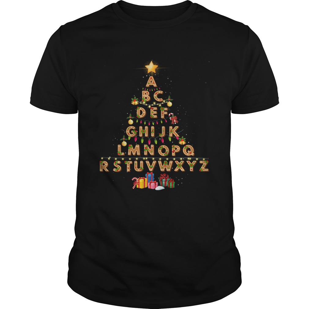 Alphabet Christmas Lights shirt Alphabet Christmas Lights shirt