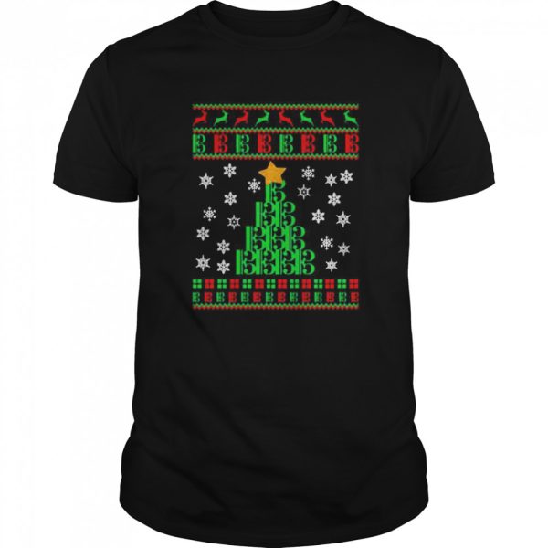 Alto clef tree Christmas shirt