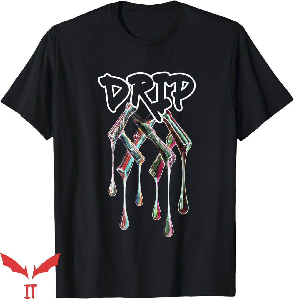 Amiri Drip T-Shirt Colorful Paint Drip Tee Halloween Amiri Drip T-Shirt Colorful Paint Drip Tee Halloween