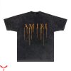Amiri Drip T-Shirt Urban Fashion Essential Tee Halloween