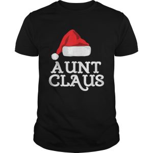 Aunt Claus Christmas Family Group Matching Pajama shirt