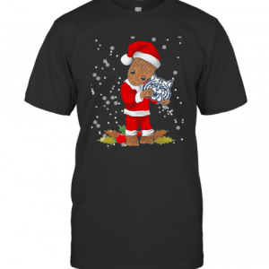 Baby Groot Santa Hug Arizona Wildcats Christmas T-Shirt
