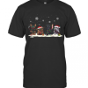 Baby Yoda Boba Fett Darth Vader Star Wars Merry Christmas T-Shirt