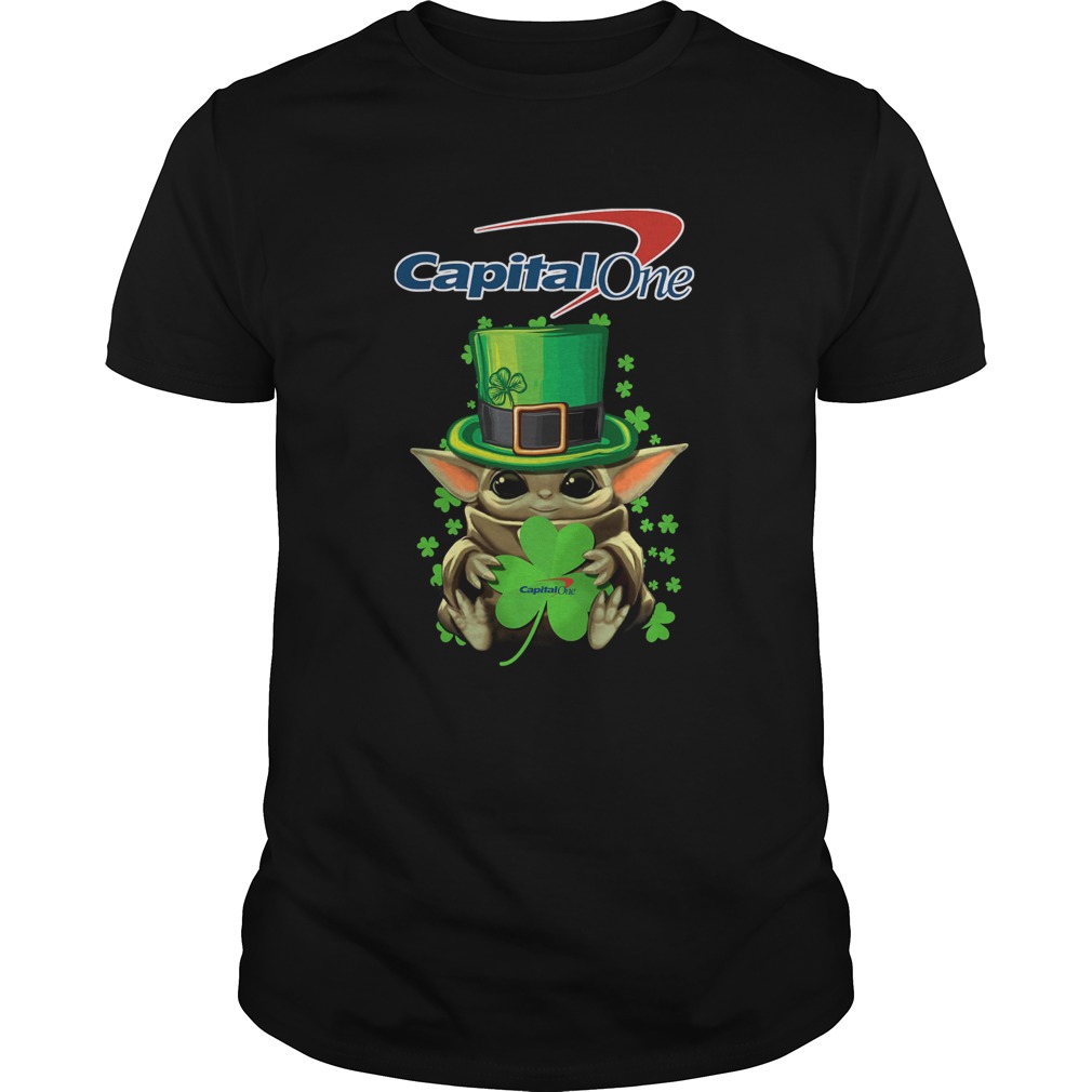 Baby Yoda Capital One Shamrock StPatricks Day shirt Baby Yoda Capital One Shamrock StPatricks Day shirt