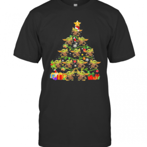Baby Yoda Christmas Tree Pine T-Shirt