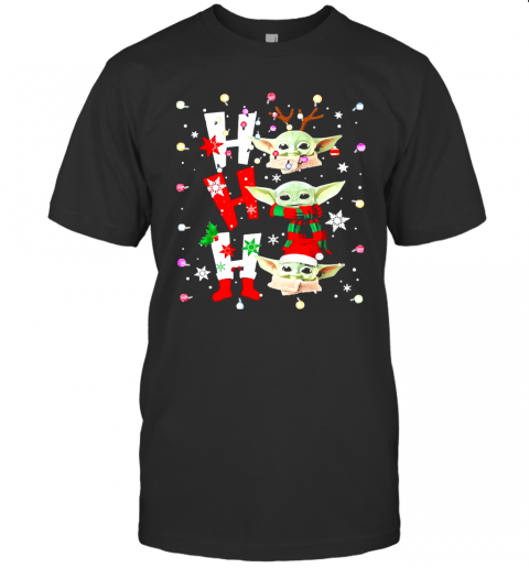Baby Yoda Ho Ho Ho Christmas T-Shirt Baby Yoda Ho Ho Ho Christmas T-Shirt