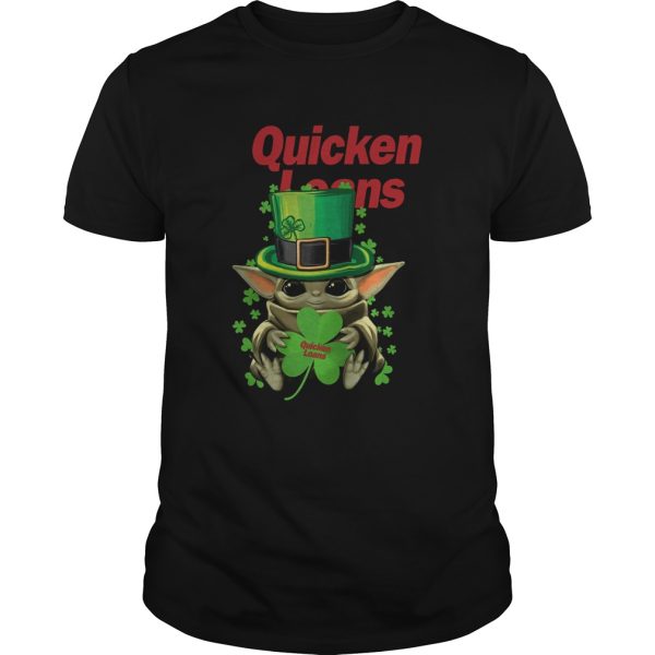 Baby Yoda Quicken Loans Shamrock St Patricks Day shirt