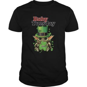Baby Yoda Ruby Tuesday Shamrock St Patricks Day shirt