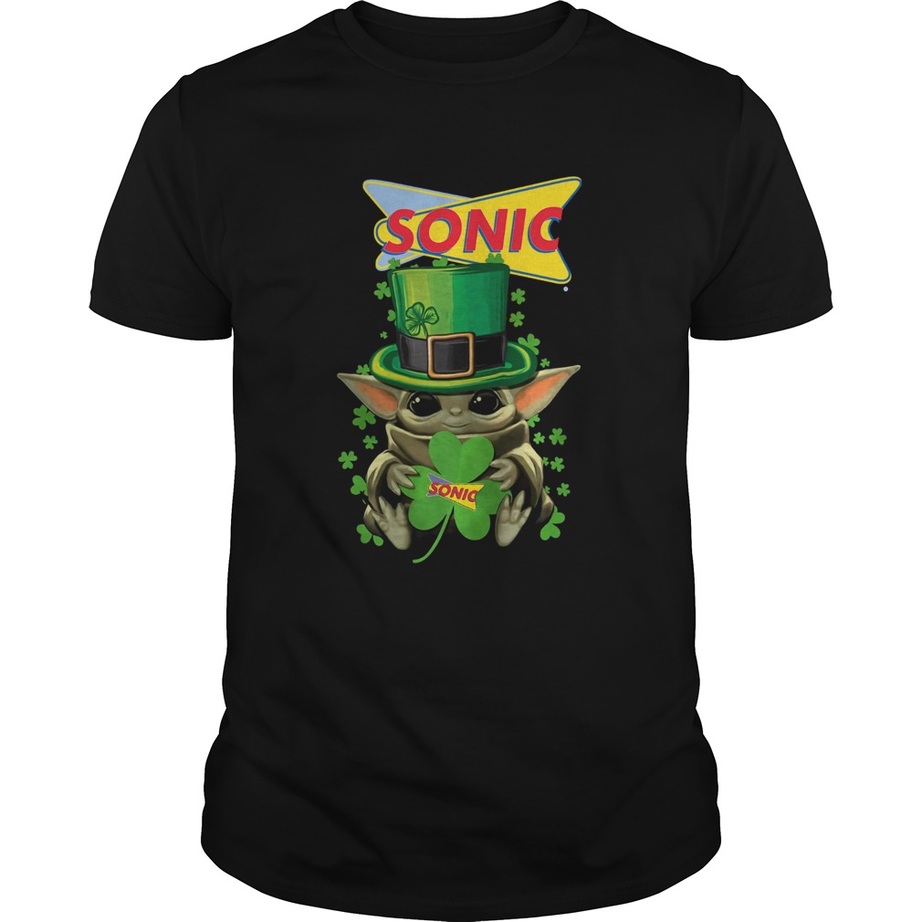 Baby Yoda Sonic Shamrock St Patricks Day shirt Baby Yoda Sonic Shamrock St Patricks Day shirt