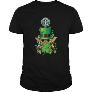 Baby Yoda St Patricks Day Hug Starbucks Coffee shirt