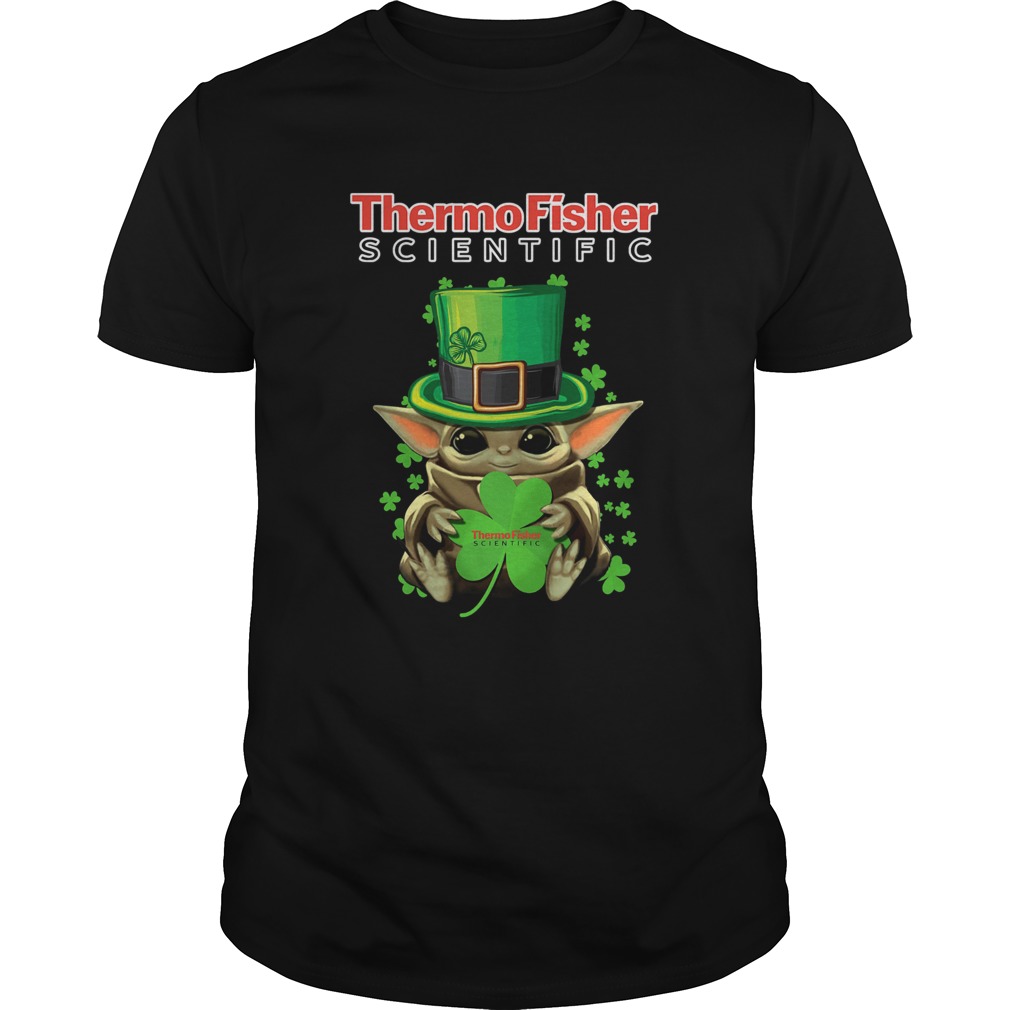 Baby Yoda Thermo Fisher Scientific Shamrock StPatricks Day shirt Baby Yoda Thermo Fisher Scientific Shamrock StPatricks Day shirt