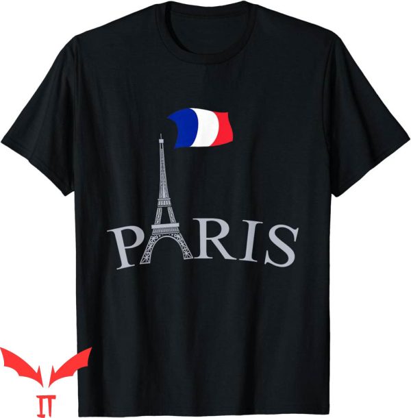 Balmain Paris T-Shirt France Paris Flag Vintage Travel