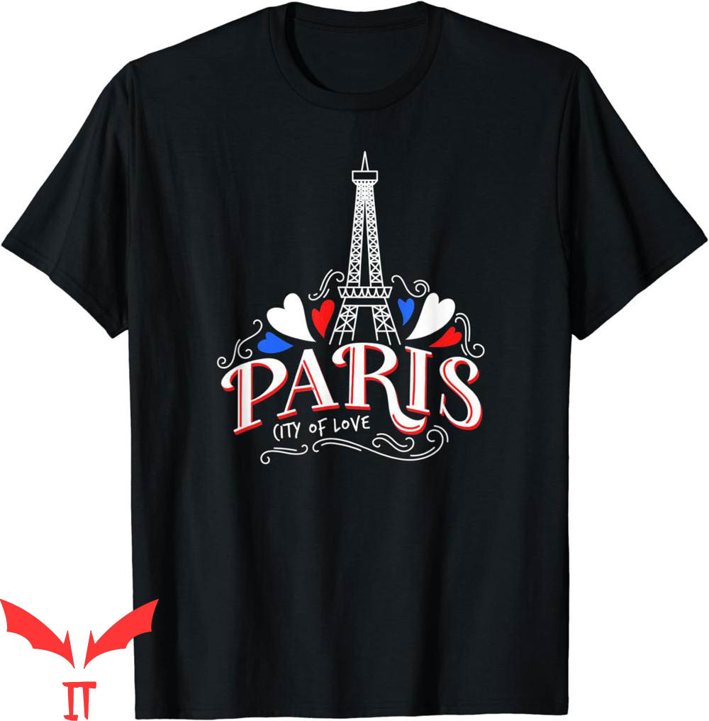 Balmain Paris T-Shirt Paris France Hearts Eiffel Tower Balmain Paris T-Shirt Paris France Hearts Eiffel Tower