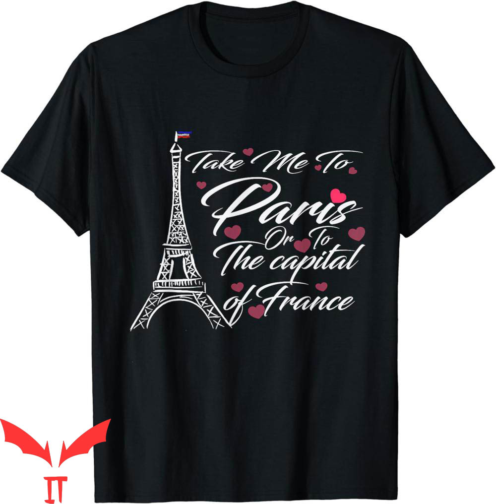 Balmain Paris T-Shirt Woman Take Me To Paris Or France Balmain Paris T-Shirt Woman Take Me To Paris Or France