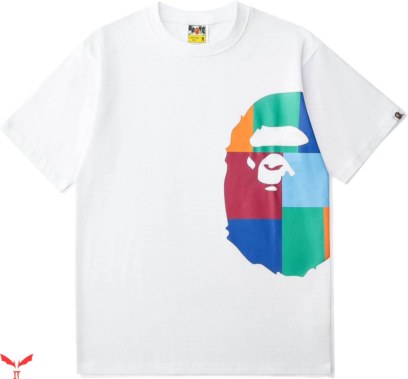 Bape Burberry T-Shirt Ape Head Colorful T-Shirt Bape Burberry T-Shirt Ape Head Colorful T-Shirt