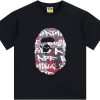 Bape Burberry T-Shirt Head Cartoon T-Shirt Trending