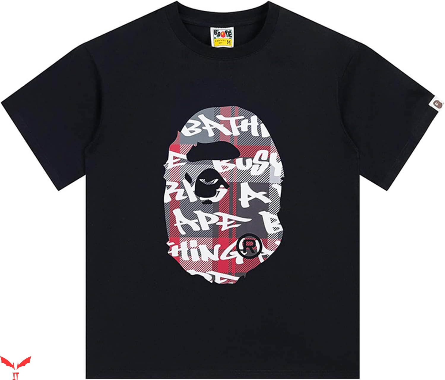Bape Burberry T-Shirt Head Cartoon T-Shirt Trending Bape Burberry T-Shirt Head Cartoon T-Shirt Trending