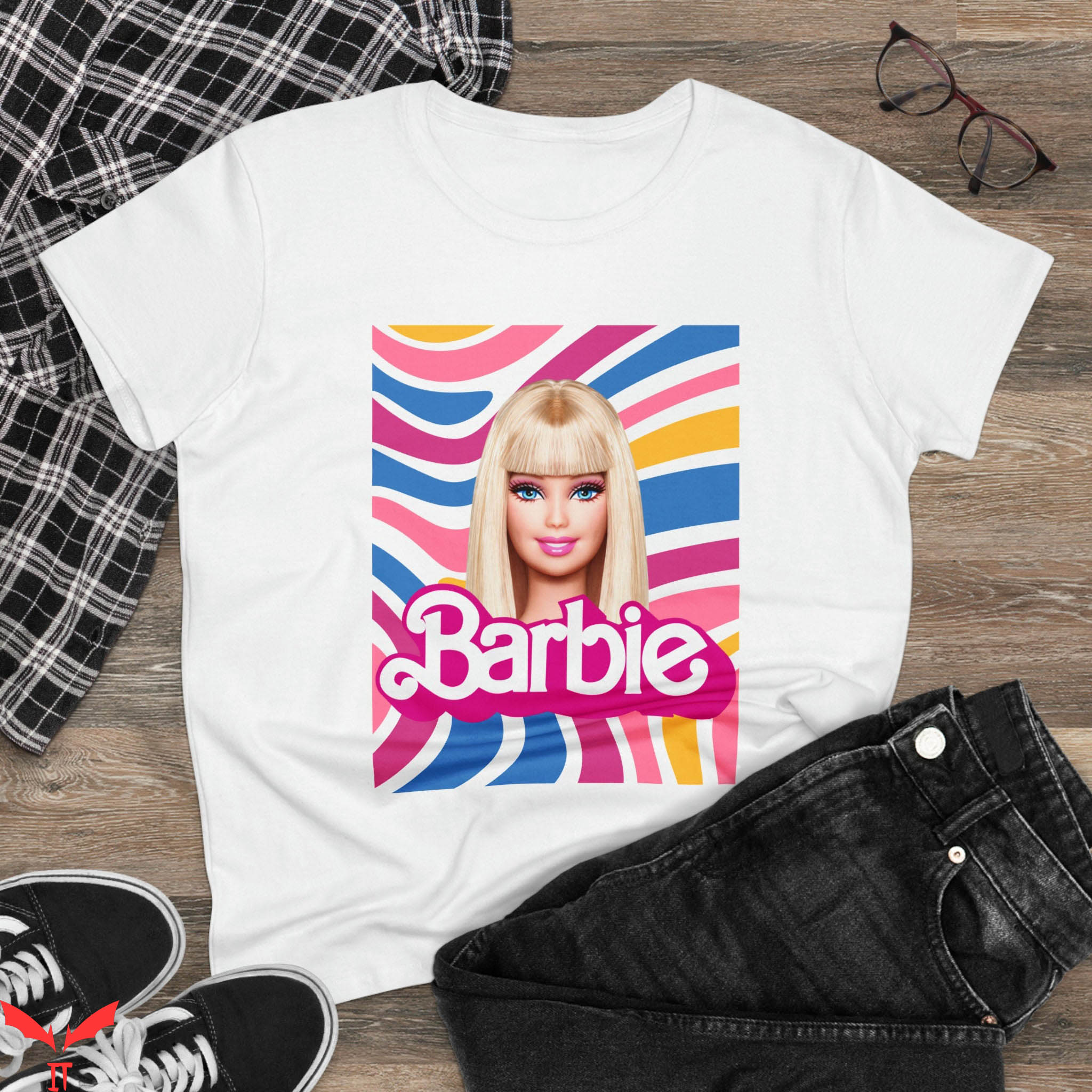 Barbie Asda T-Shirt Birthday Party Doll Y2K Vintage Movie Barbie Asda T-Shirt Birthday Party Doll Y2K Vintage Movie